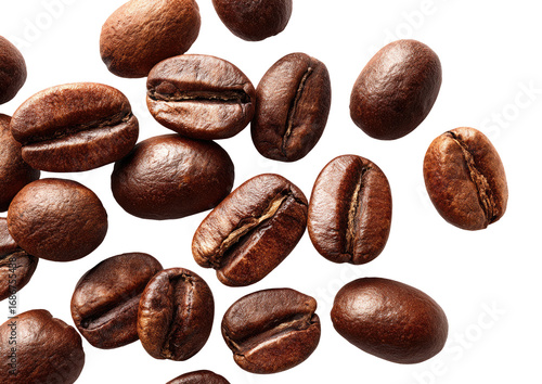 Wallpaper Mural Roasted coffee beans scattered (2) Torontodigital.ca