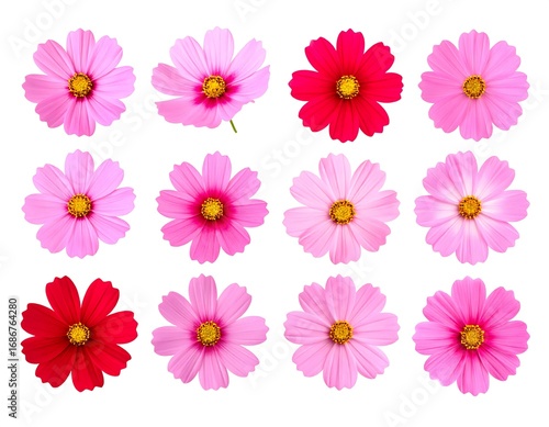 Vibrant cosmos flowers