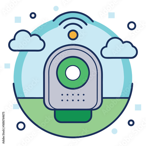 Smart home security camera with wi fi connectivity and cloud integration