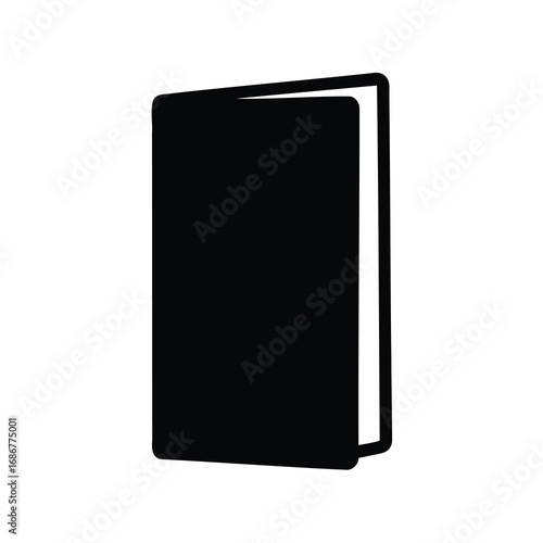 Simple Icon of an Open Book, Symbolizing Knowledge and Reading Material