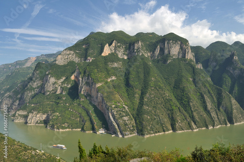 Chongqing, China: The Scenic Beauty of Wu Gorge in the Three Gorges of the Yangtze River.