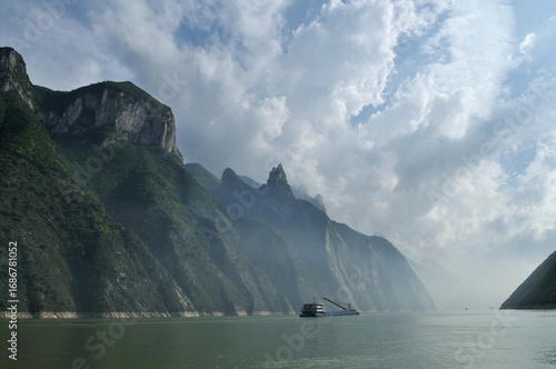 Chongqing, China: The Scenic Beauty of Wu Gorge in the Three Gorges of the Yangtze River.