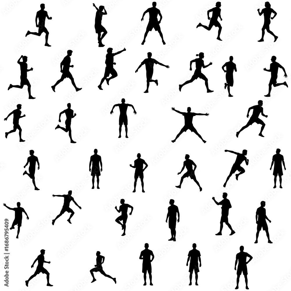 Fototapeta premium PLAYER VECTOR PEOPLE ICON