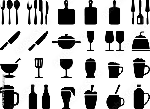 Silhouette Kitchen Utensils and Cookware Set