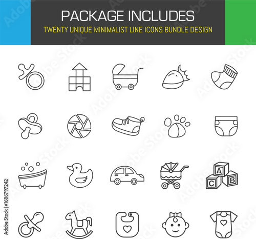 Baby s First Steps A delightful collection of minimalist icons celebrating the joy of new beginnings