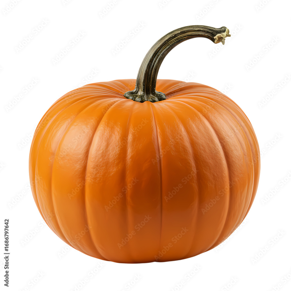 Obraz premium Vibrant Autumn Pumpkin: A Perfect Fall Harvest