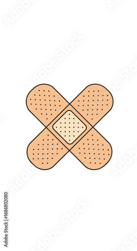 First aid adhesive bandages for minor wound care and protection