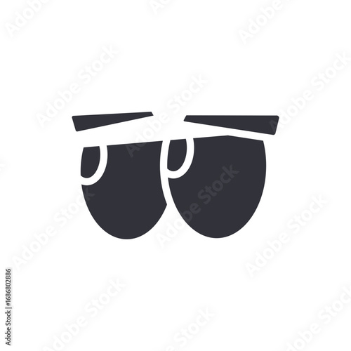 Stylized Eyes Illustration Depicting Human Expression On A Transparent Backdrop