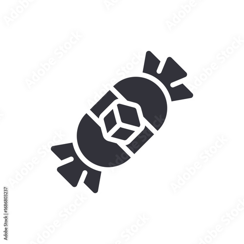 Stylized Confectionery Delight A Graphical Representation Of Wrapped Candy Treat