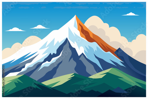 mountain landscape with mountains