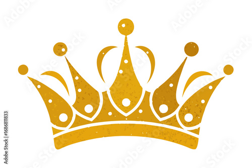 golden crown vector illustration