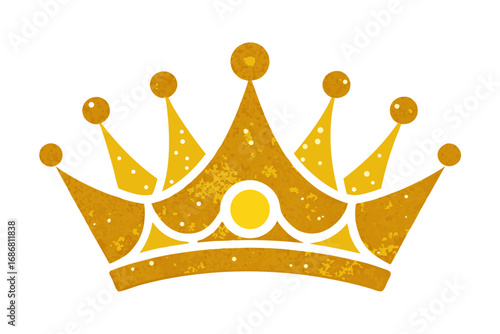golden crown vector illustration