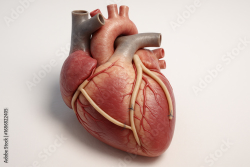 Wallpaper Mural Human Heart Model: Anatomical Study, Illustration Torontodigital.ca