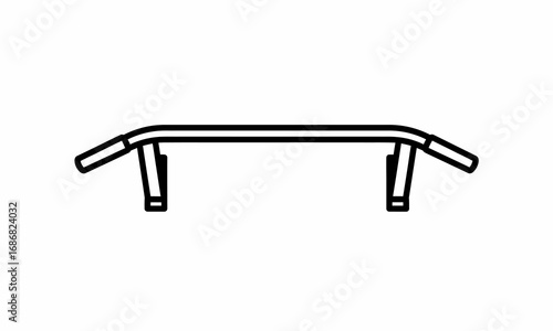 Wall-Mounted Chrome Fitness Pull-Up Bar with Ergonomic Grips.