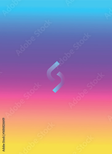 Sleek Tech Logo on a Dynamic Gradient Background