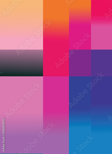 Dynamic Gradient Color Blocks Abstract Background
