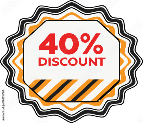 Black Friday discount tag isolated. Vector price and offer tag isolated on transparent background