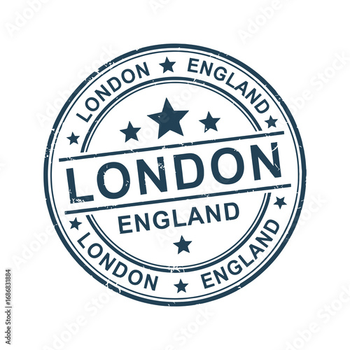 Vintage london england stamp design