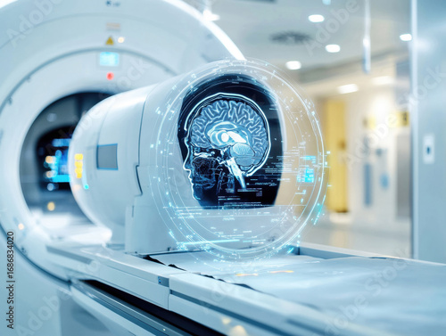 Advanced brain scanning technology used in medical diagnostics