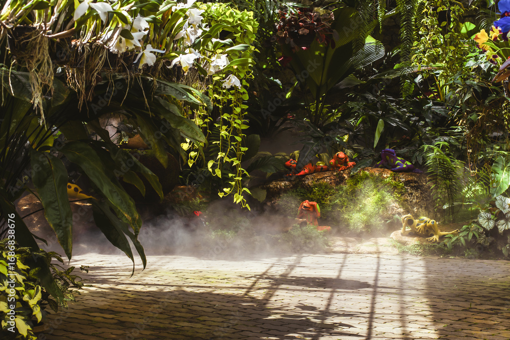 Φωτογραφία steam garden, gardening, relaxation, health,freshness, clear, fresh air on a day