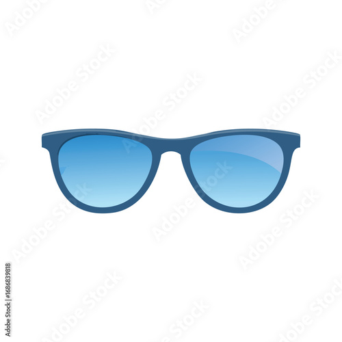 Blue tinted sunglasses with dark blue frame eyewear blue lenses