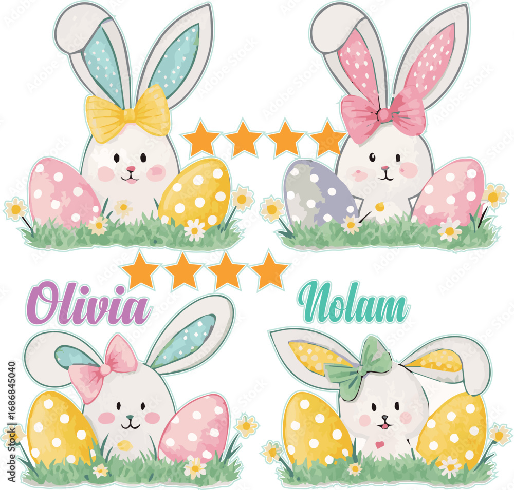 Fototapeta premium OLIVIA NOLAM - BUNNY T SHIRT DESIGN