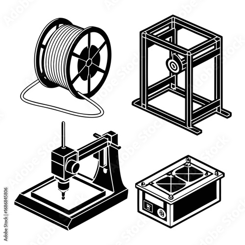 3d printing equipment and filament spool 3d printer manufacturing
