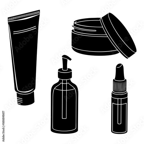 Cosmetic product containers and bottles beauty skincare