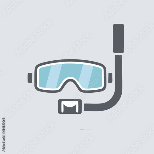 Diving mask and snorkel equipment scuba gear water sports