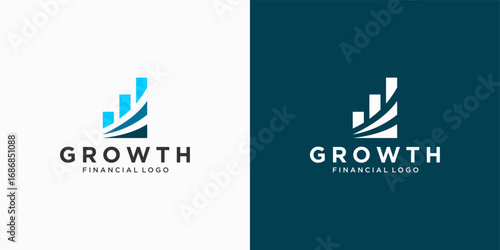 Unique Financial Chart Logo Design Inspiration