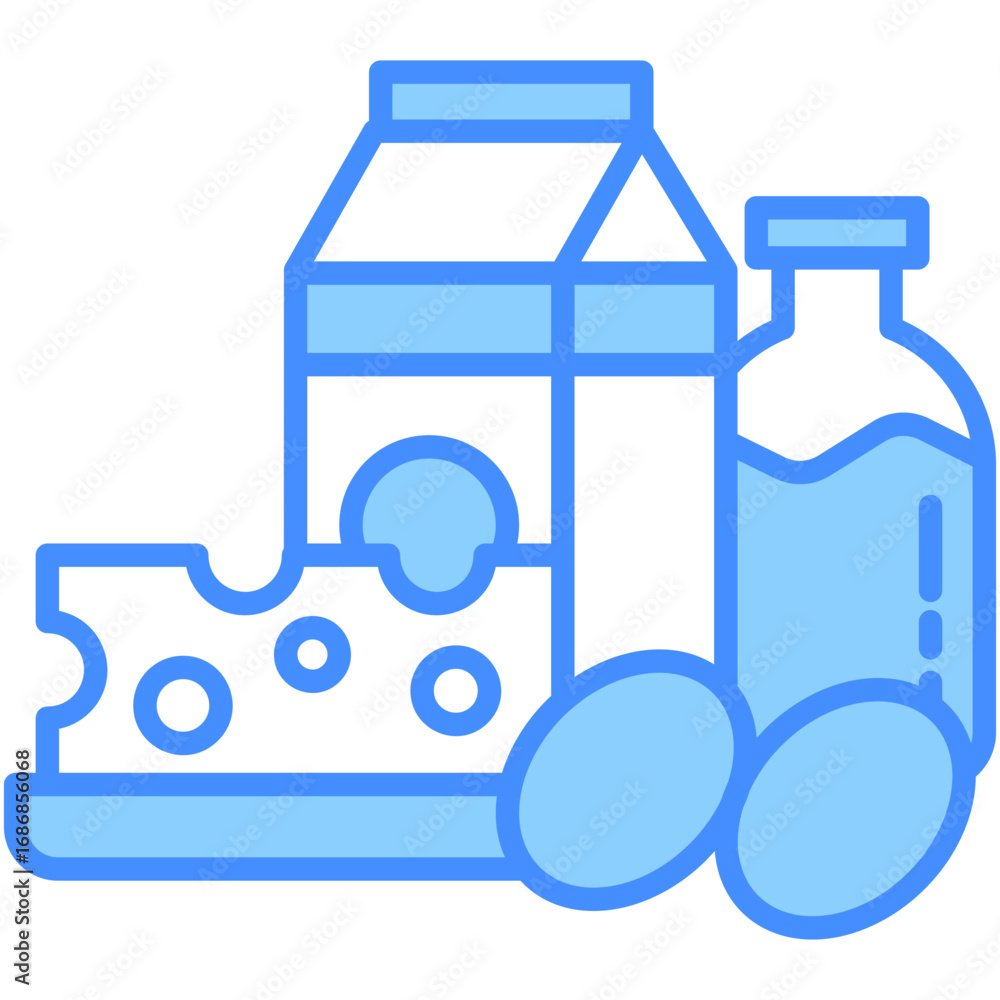 Obraz premium Dairy Products Icon