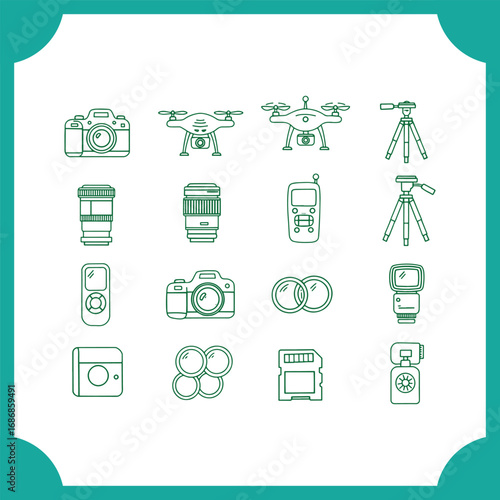 photography equipment collection.