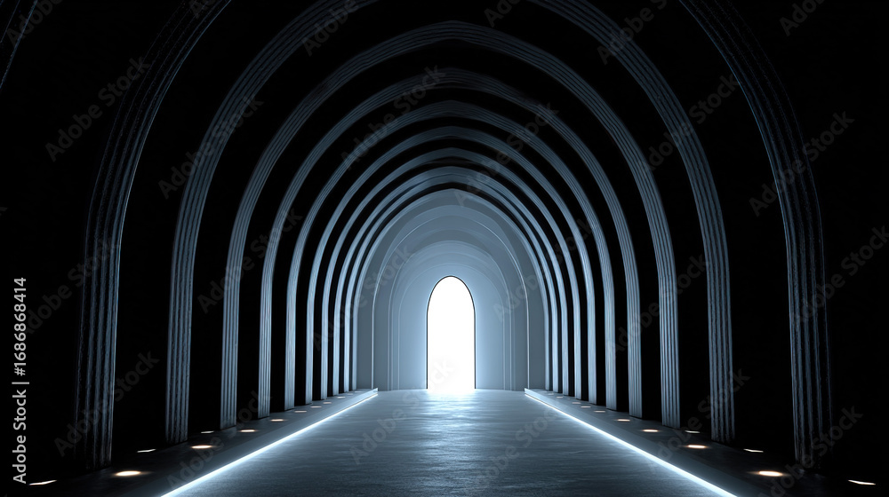 Obraz premium light through the tunnel