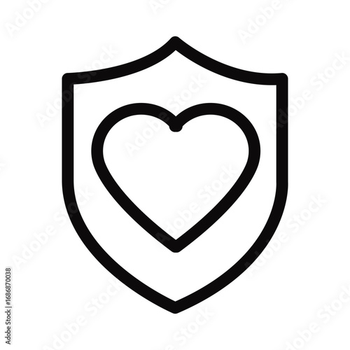 health insurance icon vector, health protection icon