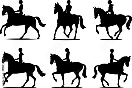 Horse Breeds Silhouette Collection" Vector Bundle