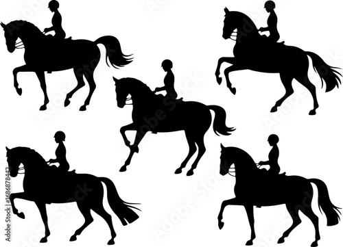 Horse Breeds Silhouette Collection" Vector Bundle