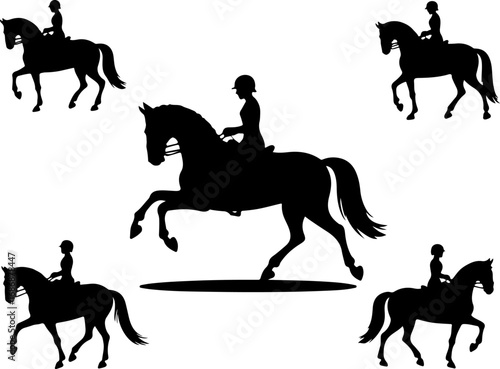 Horse Breeds Silhouette Collection" Vector Bundle