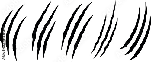 Intense Black Claw Marks A Powerful Collection of Scratches and Tear Effects
