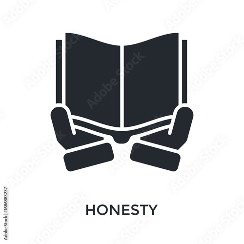 Honesty Icon Glyph Style. Vector Illustration For Graphic Design
