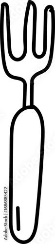 Hand Drawn Fork