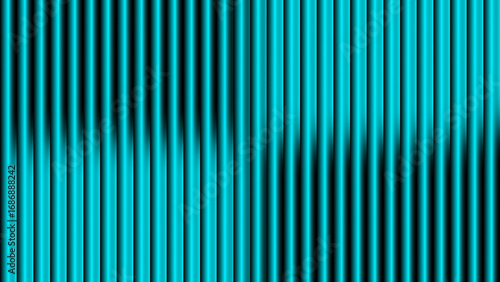 Abstract Background glass effect Cyan Vertical Wave Digital Art