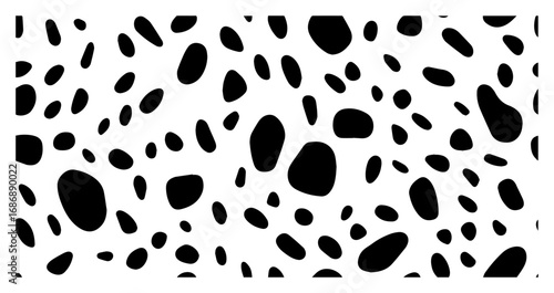 Abstract terrazzo pattern vector – irregular pebble shapes, modern decorative background