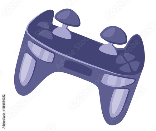 Digital gadget for gamers vector illustration isolated on white background. Game joystick, game console, game controller, gamepad.