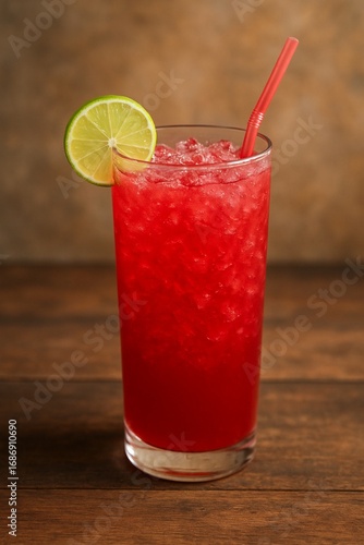 cocktail with lime
