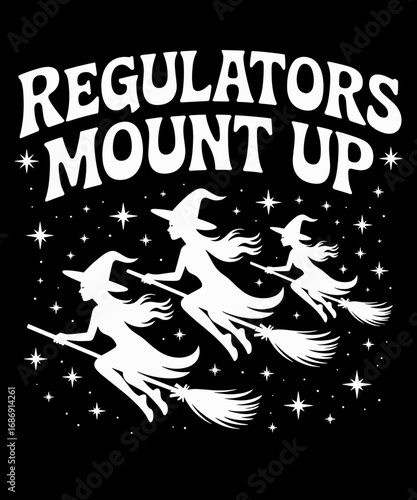 Retro Regulators Mount Up, Halloween Witch
