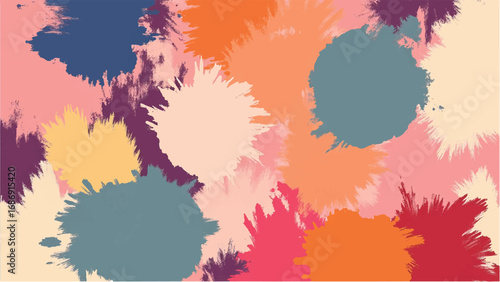 Abstract Multicolor Paint Texture Background. Multicolor Paint Stroke Abstract Pattern. Colorful Background.