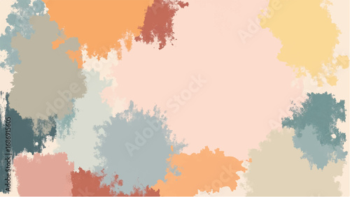 Abstract Multicolor Paint Texture Background. Multicolor Paint Stroke Abstract Pattern. Colorful Background.