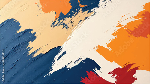 Abstract Multicolor Paint Texture Background. Multicolor Paint Stroke Abstract Pattern. Colorful Background.