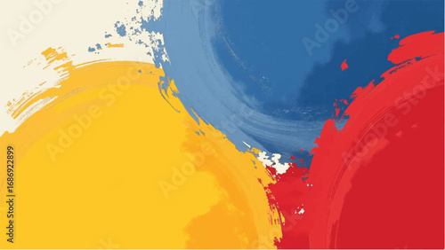 Abstract Multicolor Paint Texture Background. Multicolor Paint Stroke Abstract Pattern. Colorful Background.