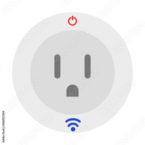 Smart Plug from Internet of Things (IoT) Icons & Illustrations – Smart Devices, Smart Home, Connected Technology